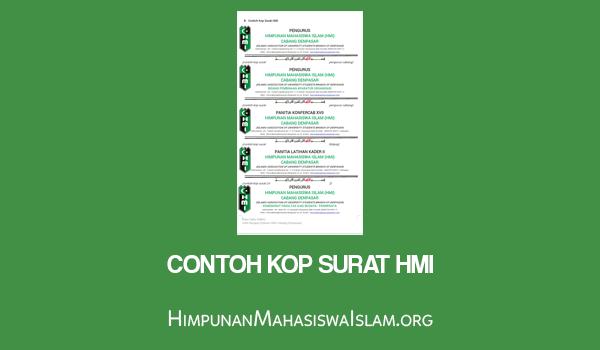 Contoh Kop Surat HMI