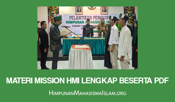 Materi Mission HMI Lengkap Beserta PDF